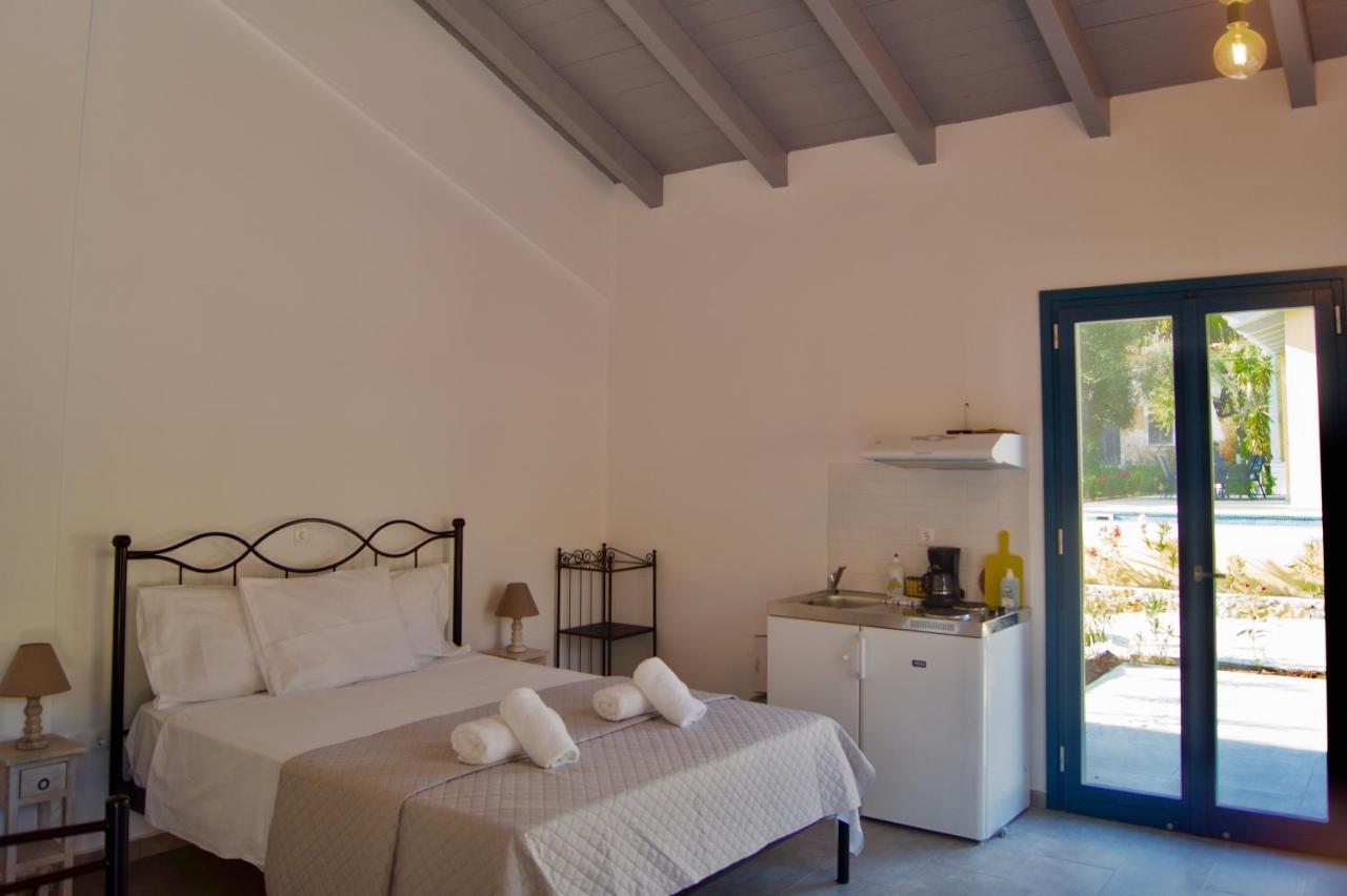 Throisma Studios With Private Pool & Parking Asos Exterior foto